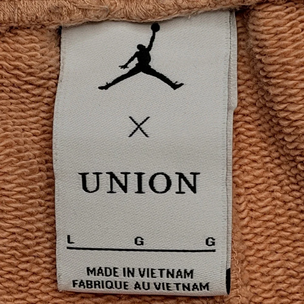 Jordan x Union LA Sweatpants Mens Large Guava Ice Peach Relaxed Joggers Cotton